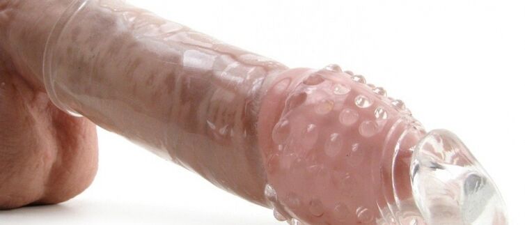 Silicone nipple for penis enlargement